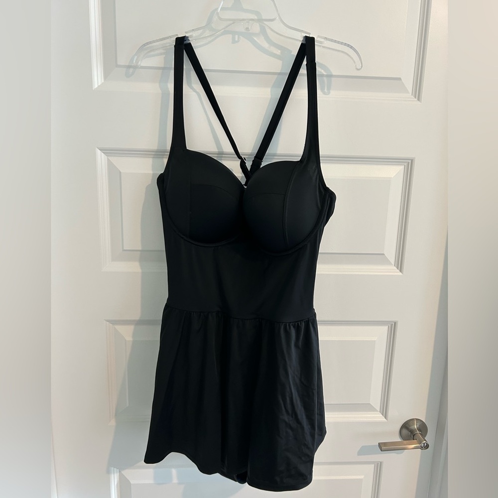 Black Women's One Piece Swimsuit